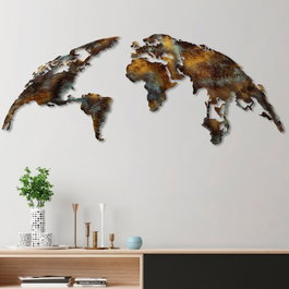 Wallity World Map Medium - 3 Multicolor